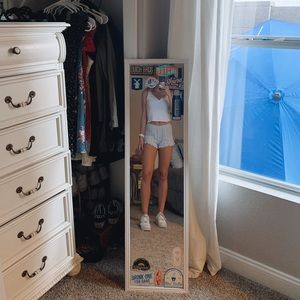 ☆ pacsun white striped shorts ☆